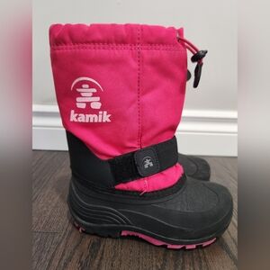 Kamik Pink and Black Winter Boots